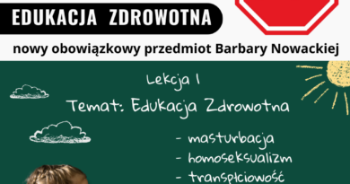 STOP EDUKACJI SEKSUALNEJ DZIECI